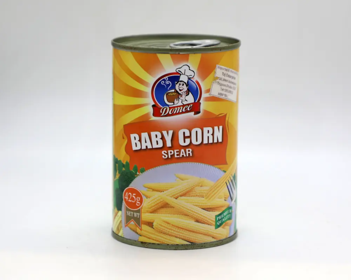 DOMEE BABYCORN WHOLE 425G